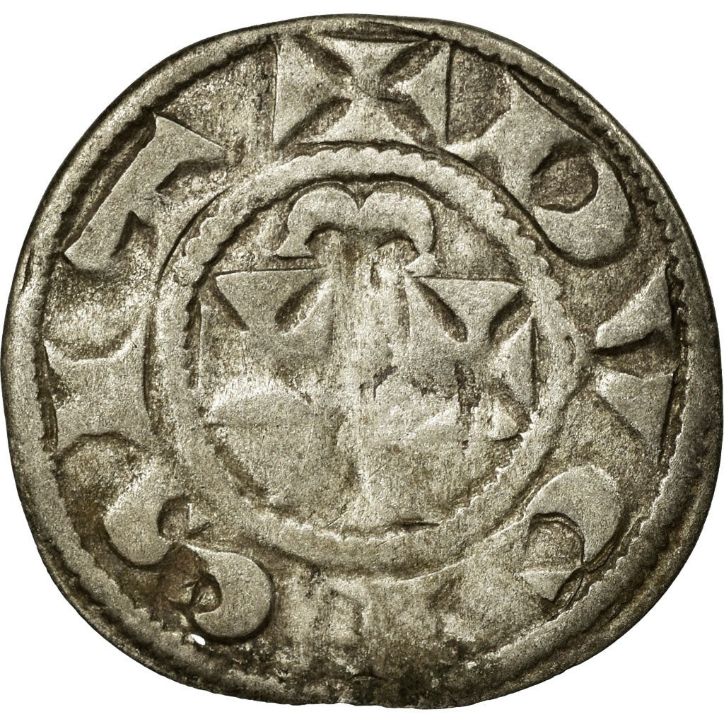Monnaie, France, Aquitaine, Aliénor, Denier, 1189-1204, TB, Argent, Boudeau:466