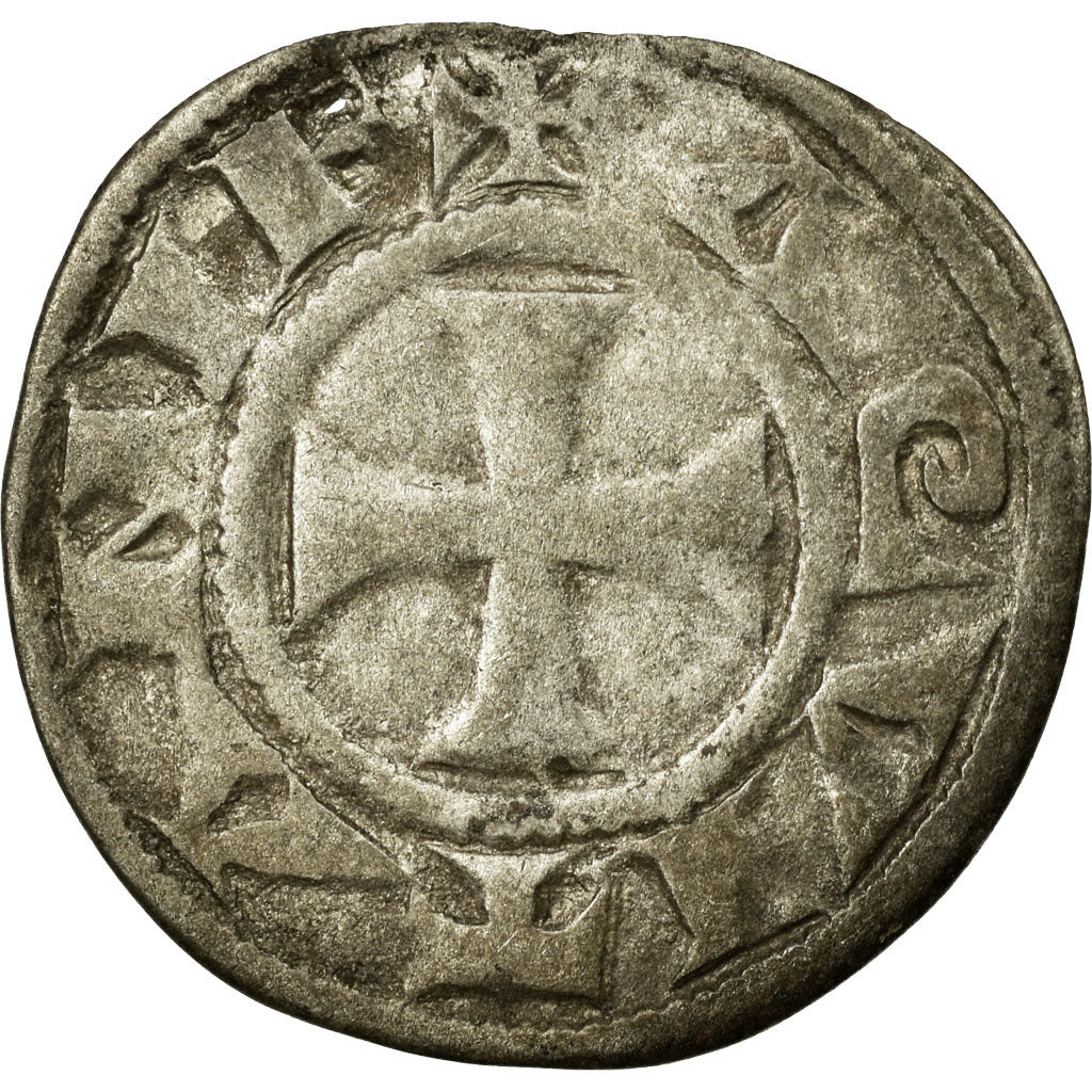 Monnaie, France, Aquitaine, Aliénor, Denier, 1189-1204, TB, Argent, Boudeau:466