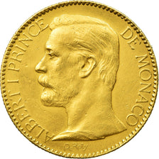 Coin, Monaco, Albert I, 100 Francs, Cent, 1901, Paris, AU(50-53), Gold, KM:105