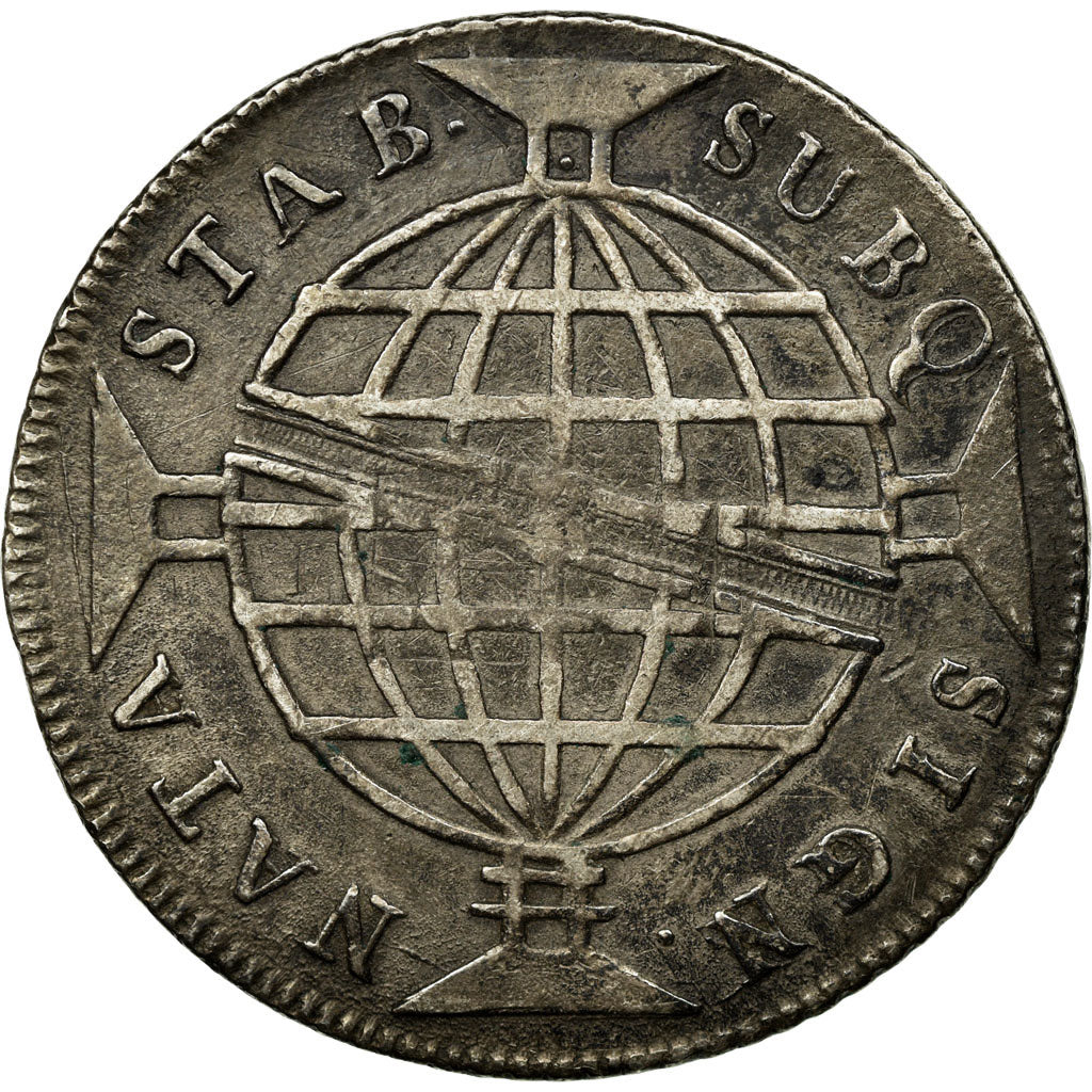 Moneda, Brasil, 960 Reis, 1813, Rio de Janeiro, MBC, Plata, KM:307.3