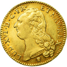 Monnaie, France, Louis XVI, Double louis d'or à la tête nue, 1786, Bordeaux, Or