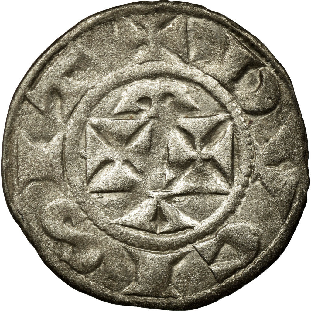 Coin, France, Aquitaine, Aliénor, Denarius, 1189-1204, VF(30-35), Silver