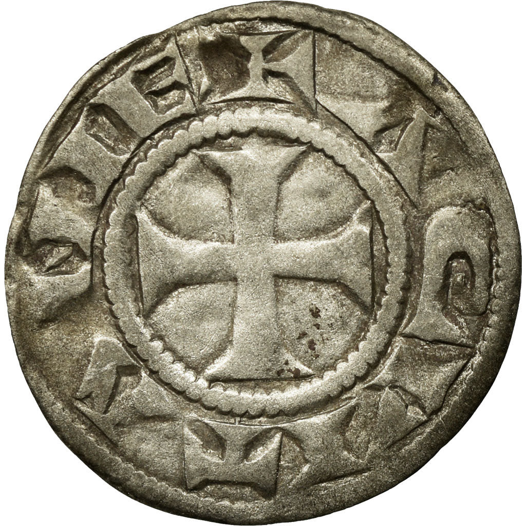 Monnaie, France, Aquitaine, Aliénor, Denier, 1189-1204, TB+, Argent