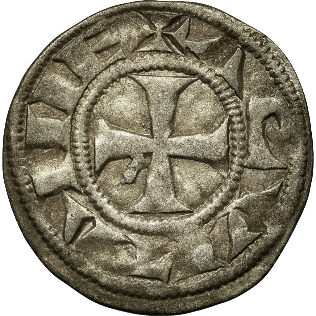 Coin, France, Aquitaine, Aliénor, Denarius, 1189-1204, EF(40-45), Silver