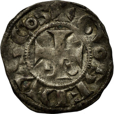 Moneda, Francia, Berry, Geoffroy II de Donzy, Obol, 1060-1160, Gien, BC+, Plata