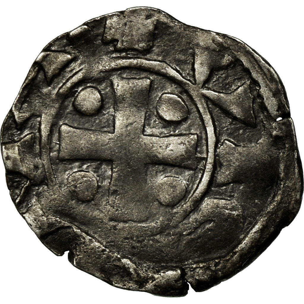 Munten, Frankrijk, Dauphiné, Anoniemen, Obol, Vienne, FR+, Zilver, Boudeau:1048