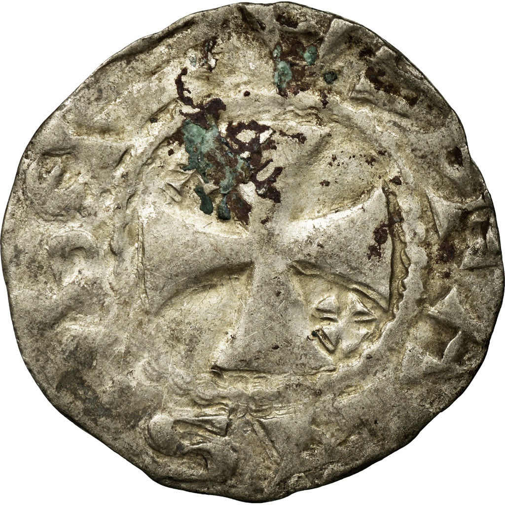 Coin, France, Picardie, Anonymous, Denarius, 1100-1120, Abbaye de Corbie