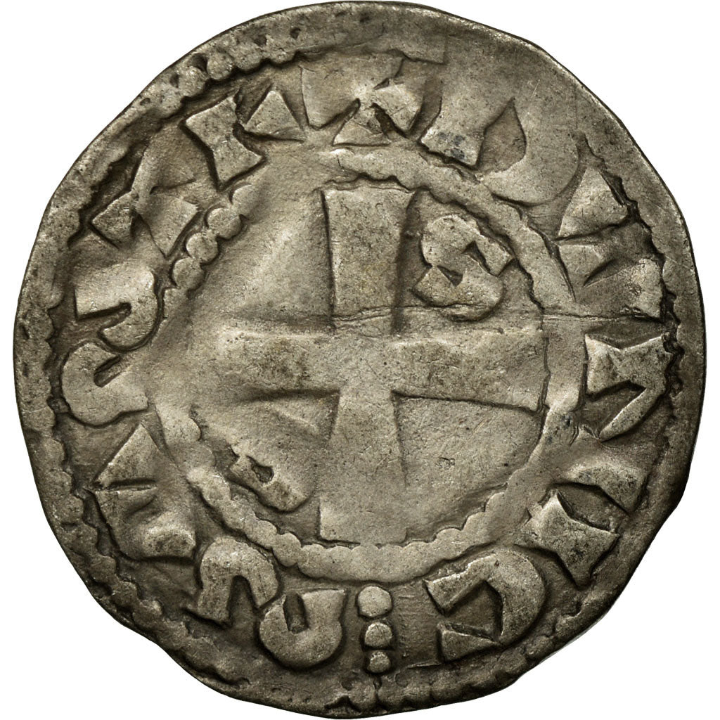 Munten, Frankrijk, Orléanais, Anoniemen, Denarius, Châteaudun, ZF, Zilver