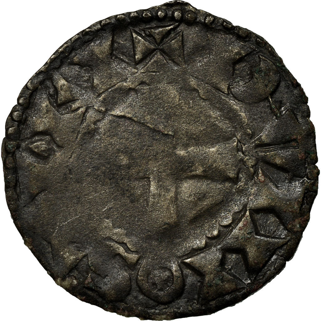 Munten, Frankrijk, Orléanais, Anoniemen, Denarius, Châteaudun, FR+, Zilver