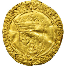 Moeda, França, Charles VIII, Écu d'or au soleil, Toulouse, Dupla Cunhagem