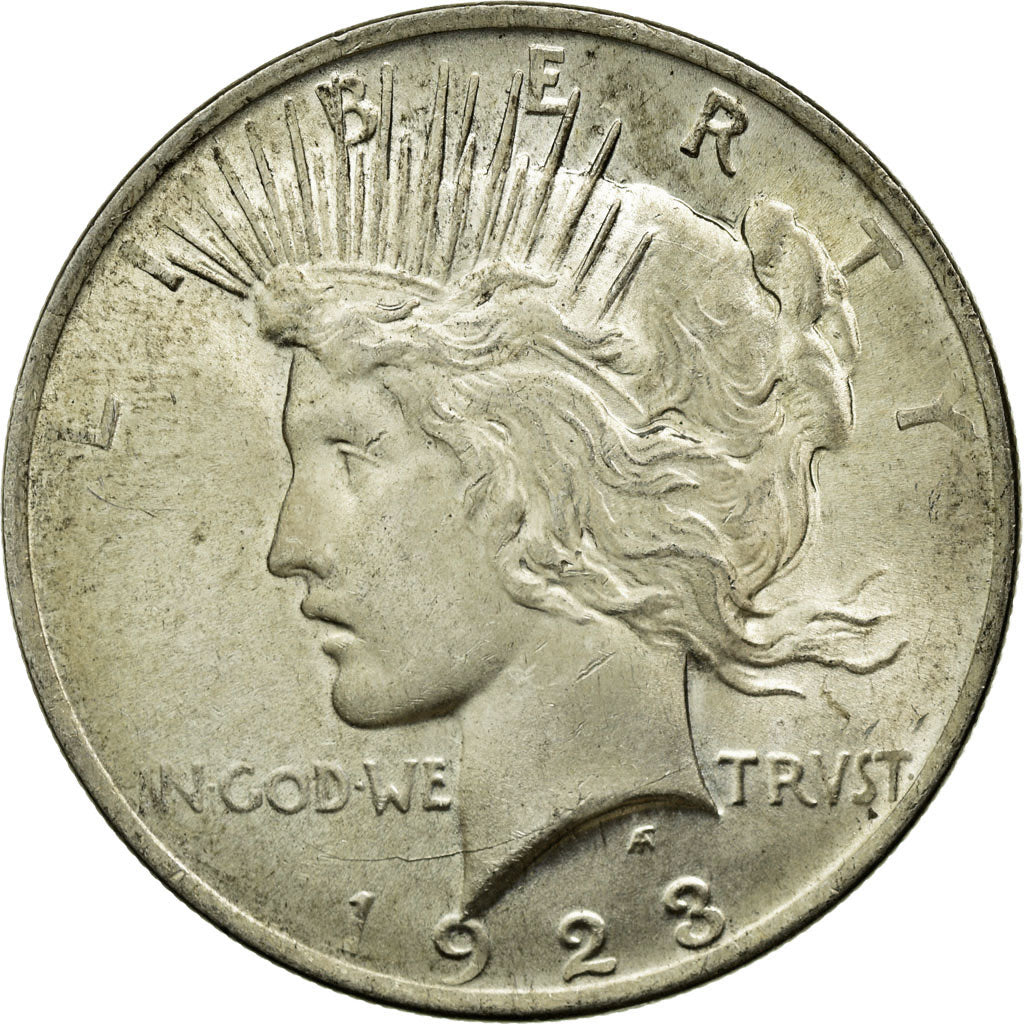 Coin, United States, Peace Dollar, Dollar, 1923, U.S. Mint, Philadelphia