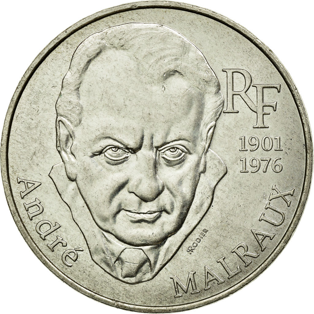 Coin, France, André Malraux, 100 Francs, 1997, AU(50-53), Silver, KM:1188