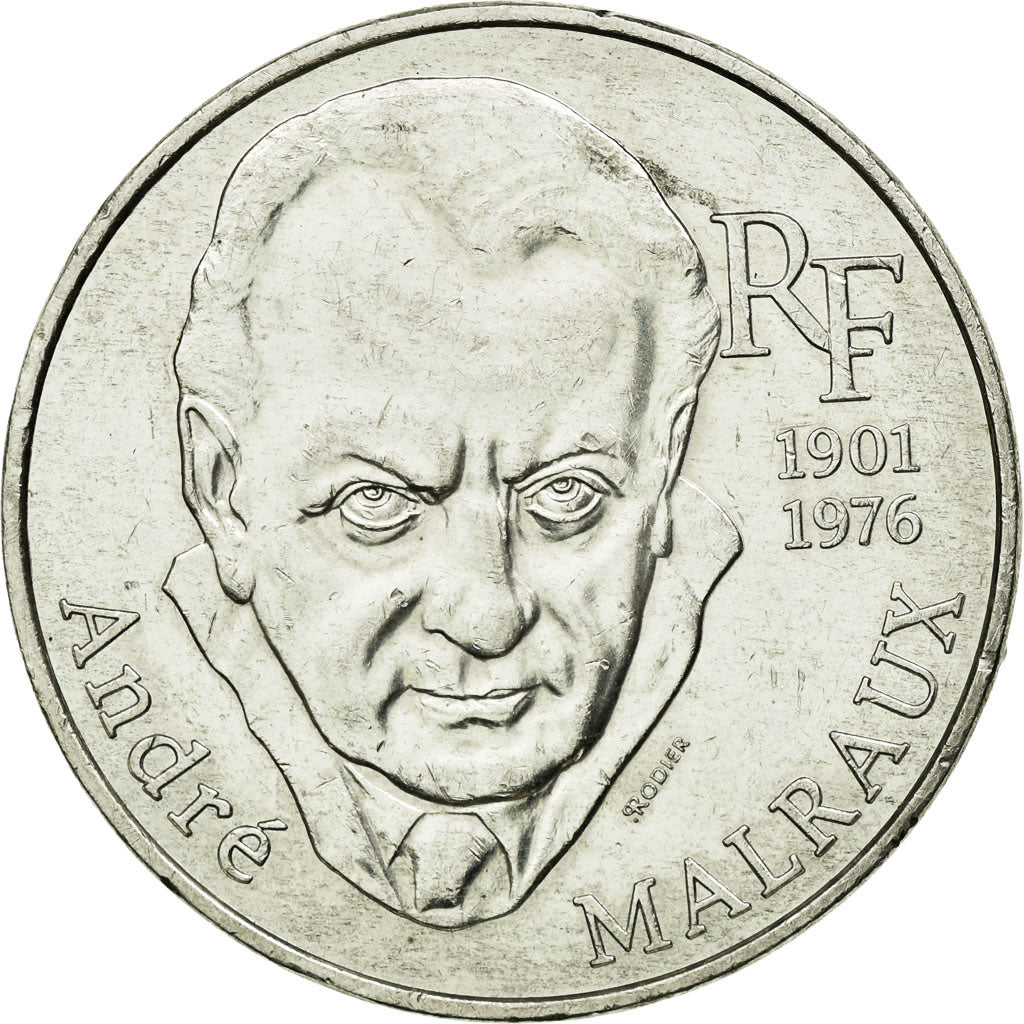 Coin, France, André Malraux, 100 Francs, 1997, AU(50-53), Silver, KM:1188