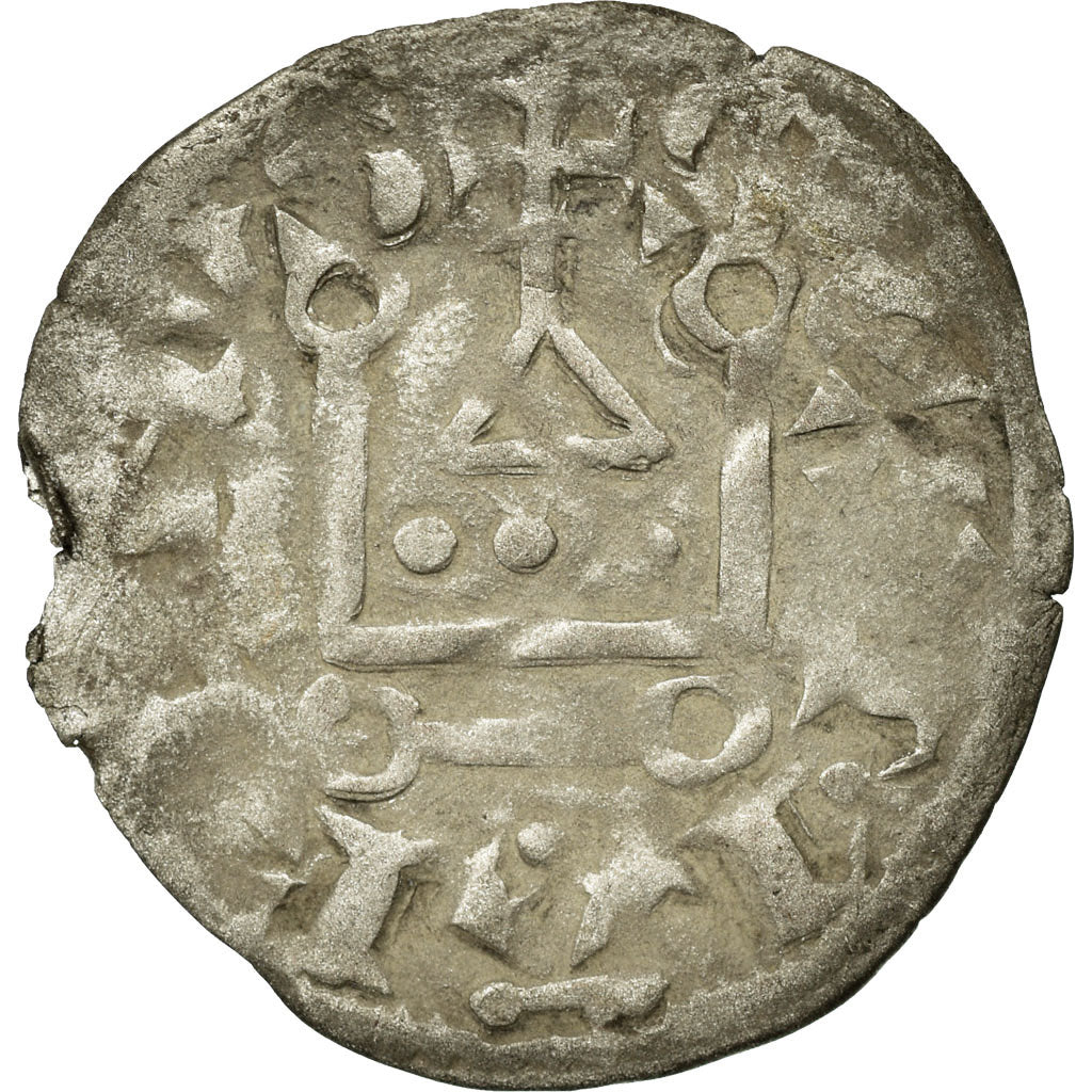 Munten, Frankrijk, Touraine, Denarius, Saint-Martin de Tours, FR+, Zilver