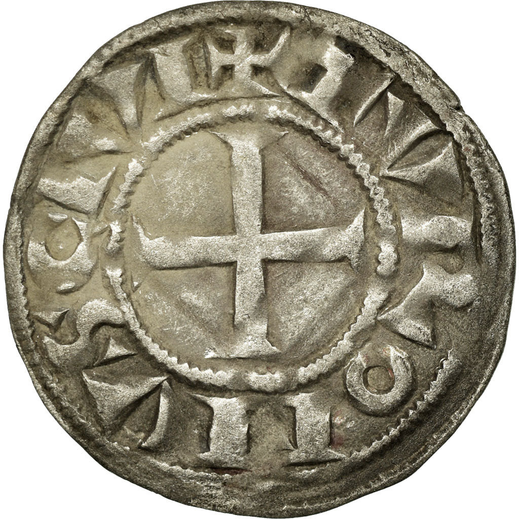 Coin, France, Touraine, Denarius, Saint-Martin de Tours, EF(40-45), Silver