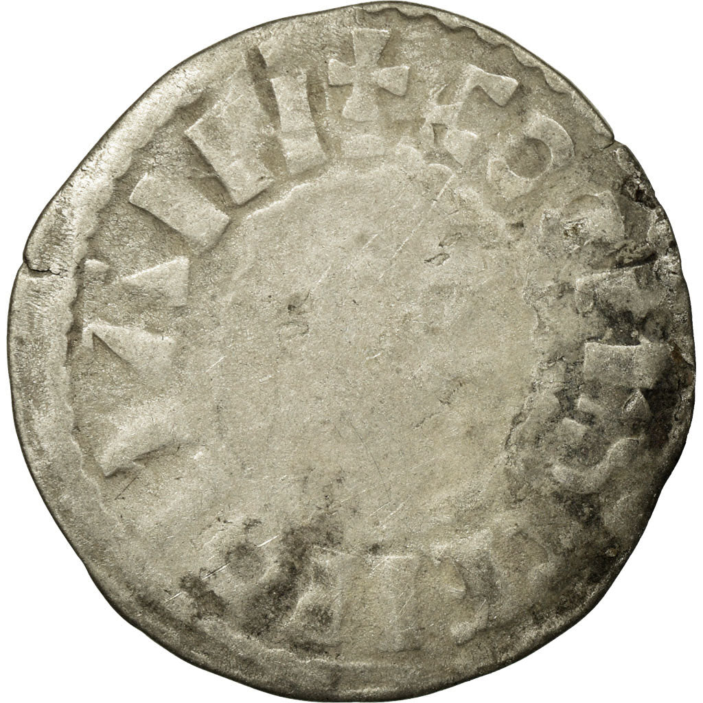 Coin, France, Maine, Denarius, Le Mans, F(12-15), Billon, Boudeau:171