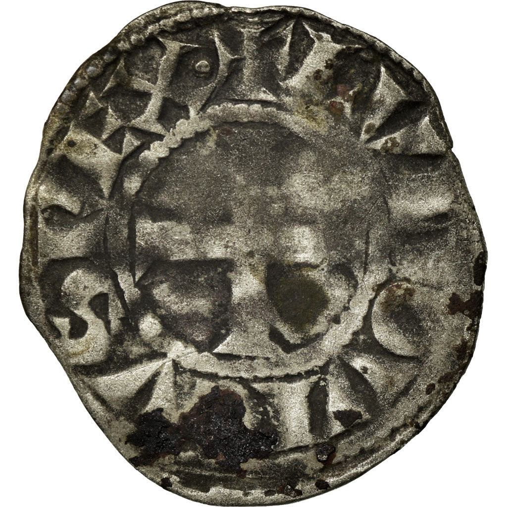Monnaie, France, Louis VIII-IX, Denier Tournois, TB, Billon, Duplessy:188