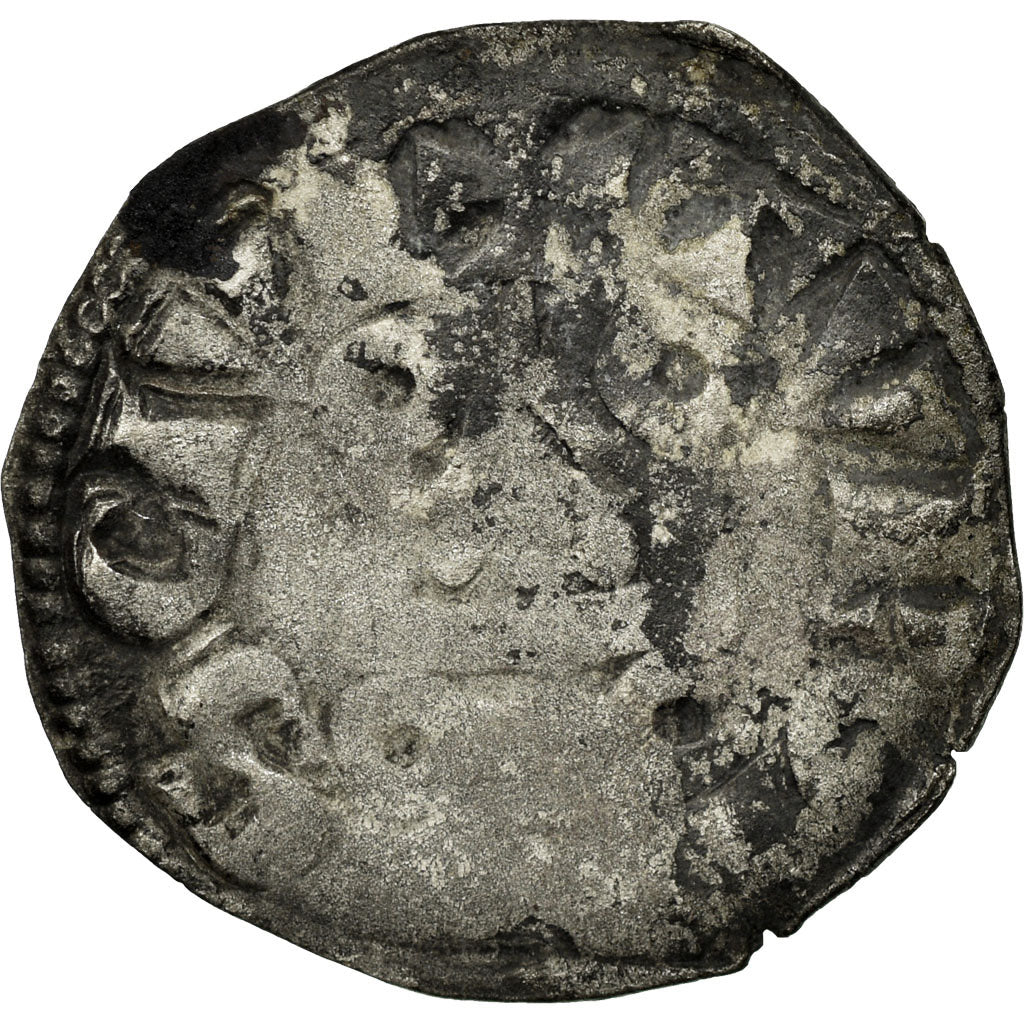 Moeda, França, Louis VIII-IX, Denier Tournois, VF(20-25), Lingote, Duplessy:188