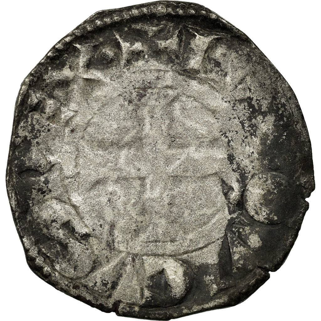 Moeda, França, Louis VIII-IX, Denier Tournois, VF(20-25), Lingote, Duplessy:188