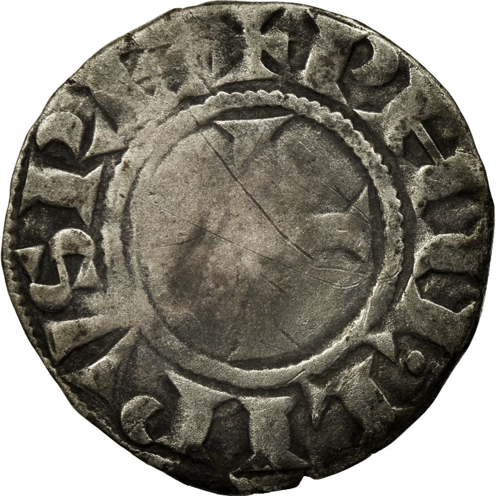 Coin, France, Philip II, Denier Tournois, Saint-Martin de Tours, F(12-15)
