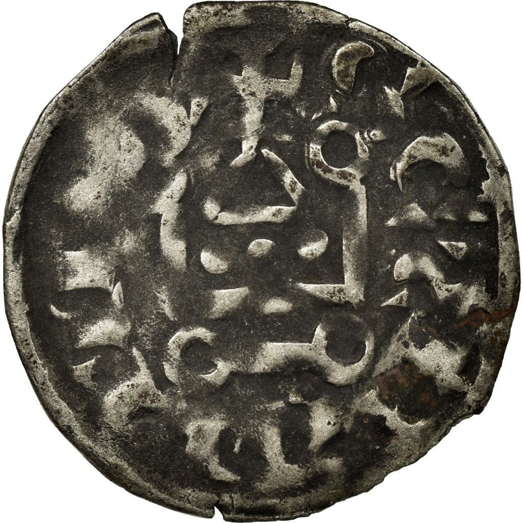 Moeda, França, Philip II, Denier Tournois, Saint-Martin de Tours, VF(20-25)