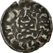 Moeda, França, Philip II, Denier Tournois, Saint-Martin de Tours, VF(20-25)