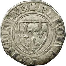 Coin, France, Charles VI, Blanc Guénar, Uncertain Mint, Variety, EF(40-45)