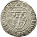 Monnaie, France, Charles VI, Blanc Guénar, Atelier incertain, Variété, TTB