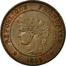 Monnaie, France, Cérès, 2 Centimes, 1885, Paris, SUP, Bronze, KM:827.1