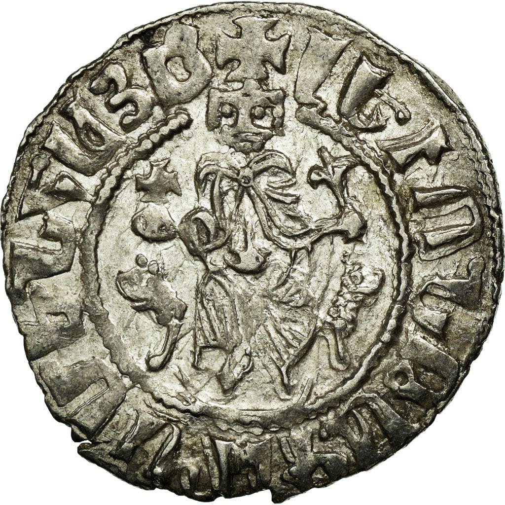 Coin, Armenia, Leon I, Tram, 1198-1219 AD, Sis, AU(50-53), Silver