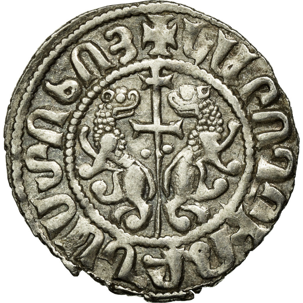 Coin, Armenia, Leon I, Tram, 1198-1219 AD, Sis, AU(50-53), Silver