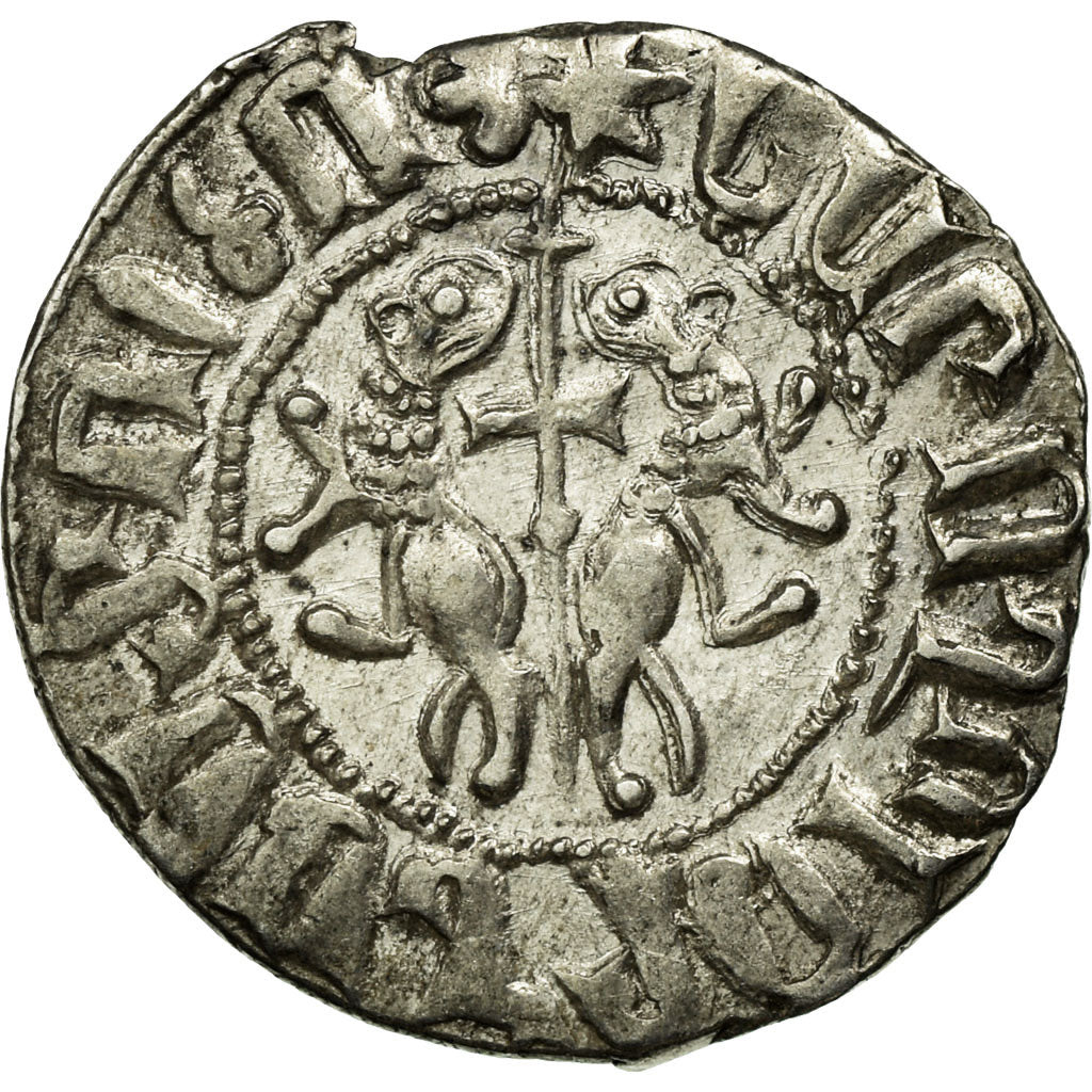 Coin, Armenia, Leon I, Tram, 1198-1219 AD, Sis, AU(50-53), Silver