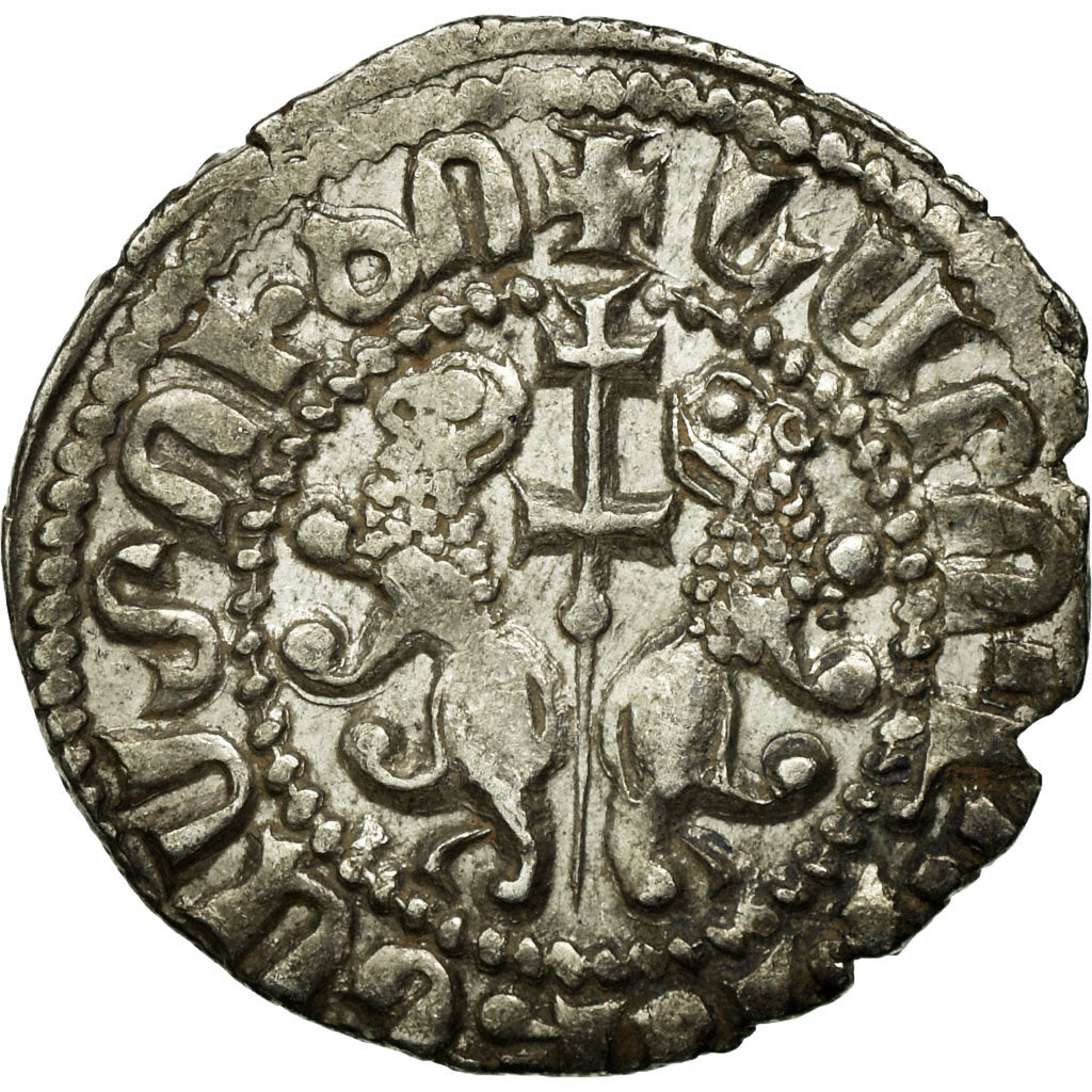 Coin, Armenia, Leon I, Tram, 1198-1219 AD, Sis, AU(50-53), Silver