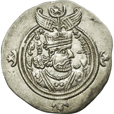 Monnaie, Royaume Sassanide, Chosroès II, Drachme, BBA (Court), SUP, Argent