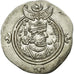 Monnaie, Royaume Sassanide, Chosroès II, Drachme, BBA (Court), SUP, Argent