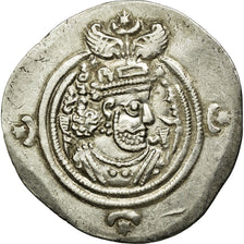 Coin, Sasanian Kings, Khusrau II, Drachm, GD (Jayy), AU(55-58), Silver