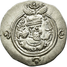 Coin, Sasanian Kings, Khusrau II, Drachm, NYHC (Nihavand), AU(55-58), Silver