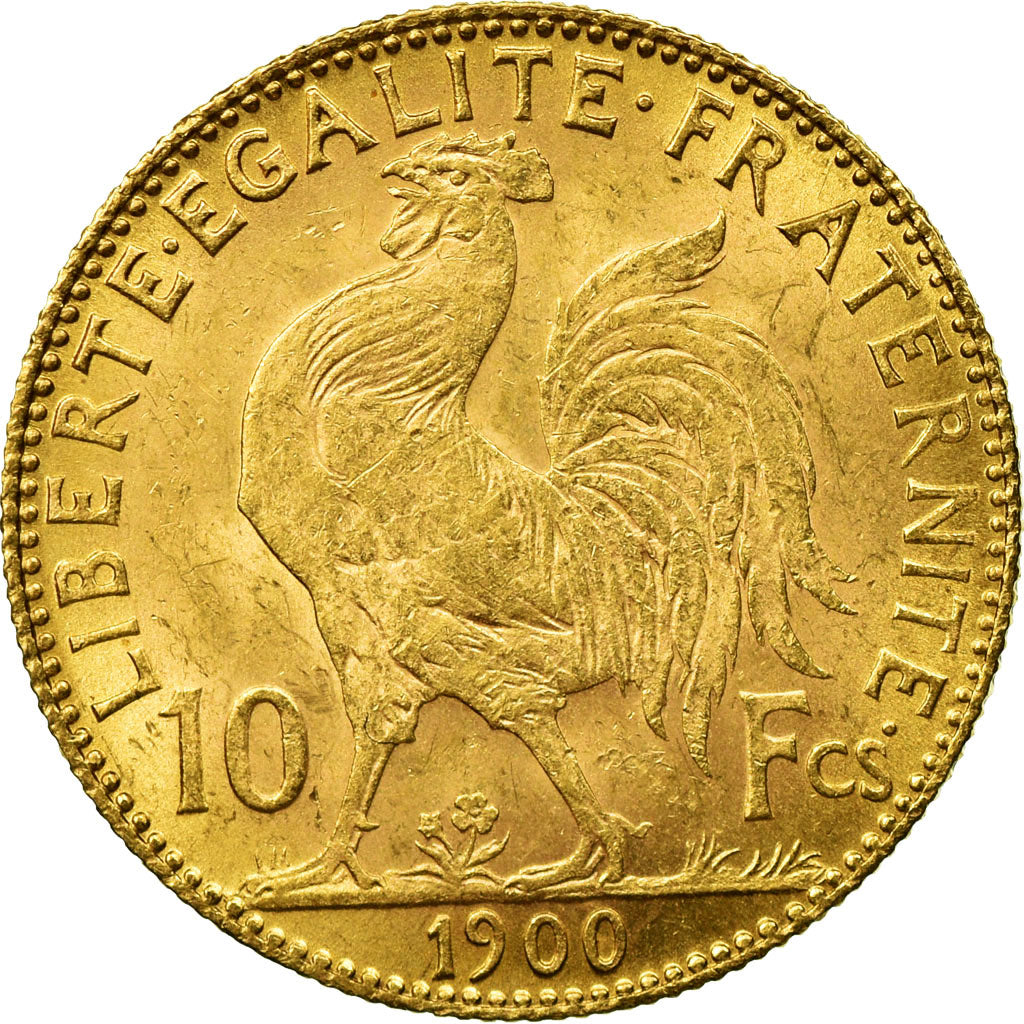 Coin, France, Marianne, 10 Francs, 1900, Paris, EF(40-45), Gold, KM:846