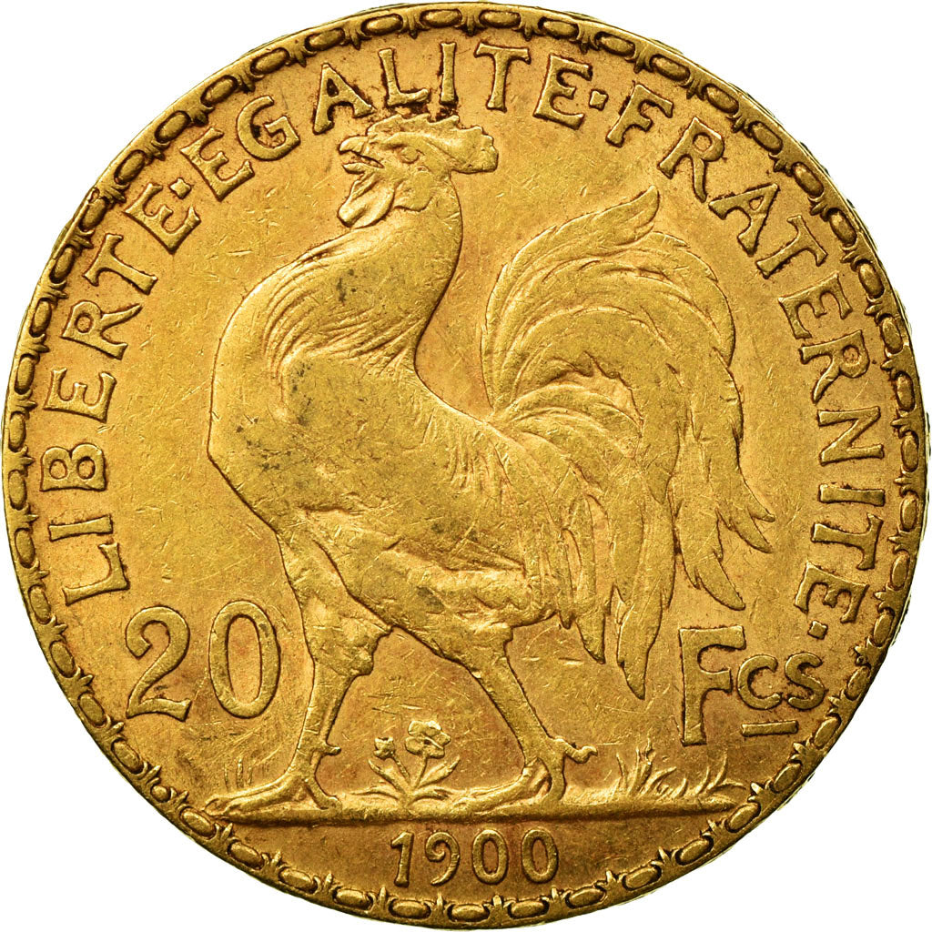 Coin, France, Marianne, 20 Francs, 1900, Paris, EF(40-45), Gold, KM:847