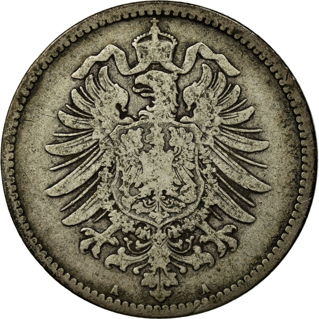 Coin, GERMANY - EMPIRE, Wilhelm I, Mark, 1873, Berlin, VF(20-25), Silver, KM:7
