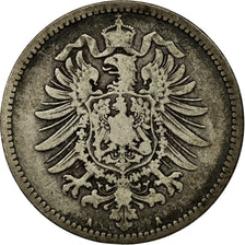 Coin, GERMANY - EMPIRE, Wilhelm I, Mark, 1876, Berlin, VF(20-25), Silver, KM:7