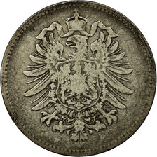 Coin, GERMANY - EMPIRE, Wilhelm I, Mark, 1876, Darmstadt, VF(20-25), Silver