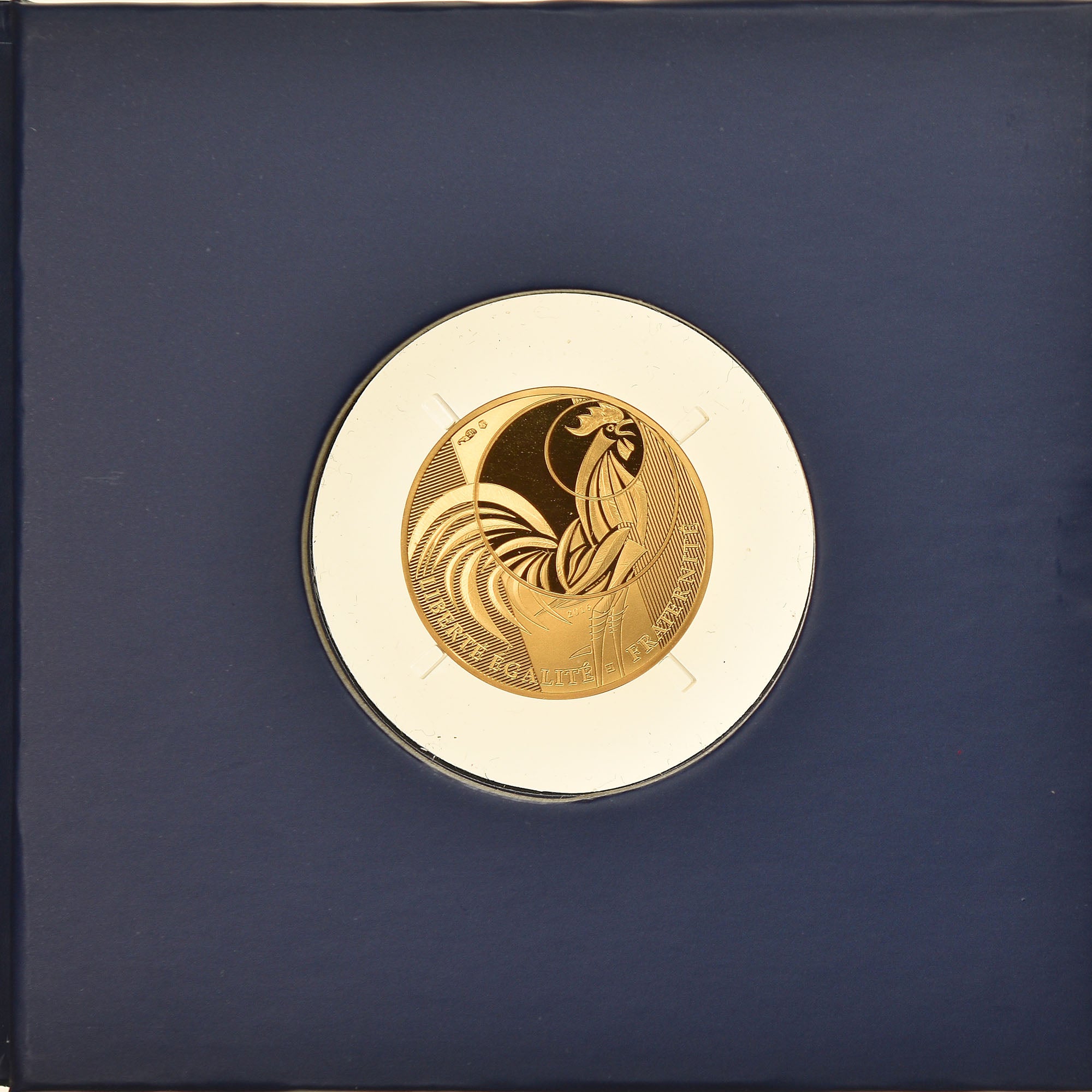 France, Monnaie de Paris, 250 Euro, Coq, 2016, Paris, MS(65-70), Gold