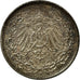 Coin, GERMANY - EMPIRE, 1/2 Mark, 1914, Berlin, AU(50-53), Silver, KM:17
