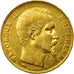 Coin, France, Napoleon III, 20 Francs, 1855, Lyon, AU(50-53)