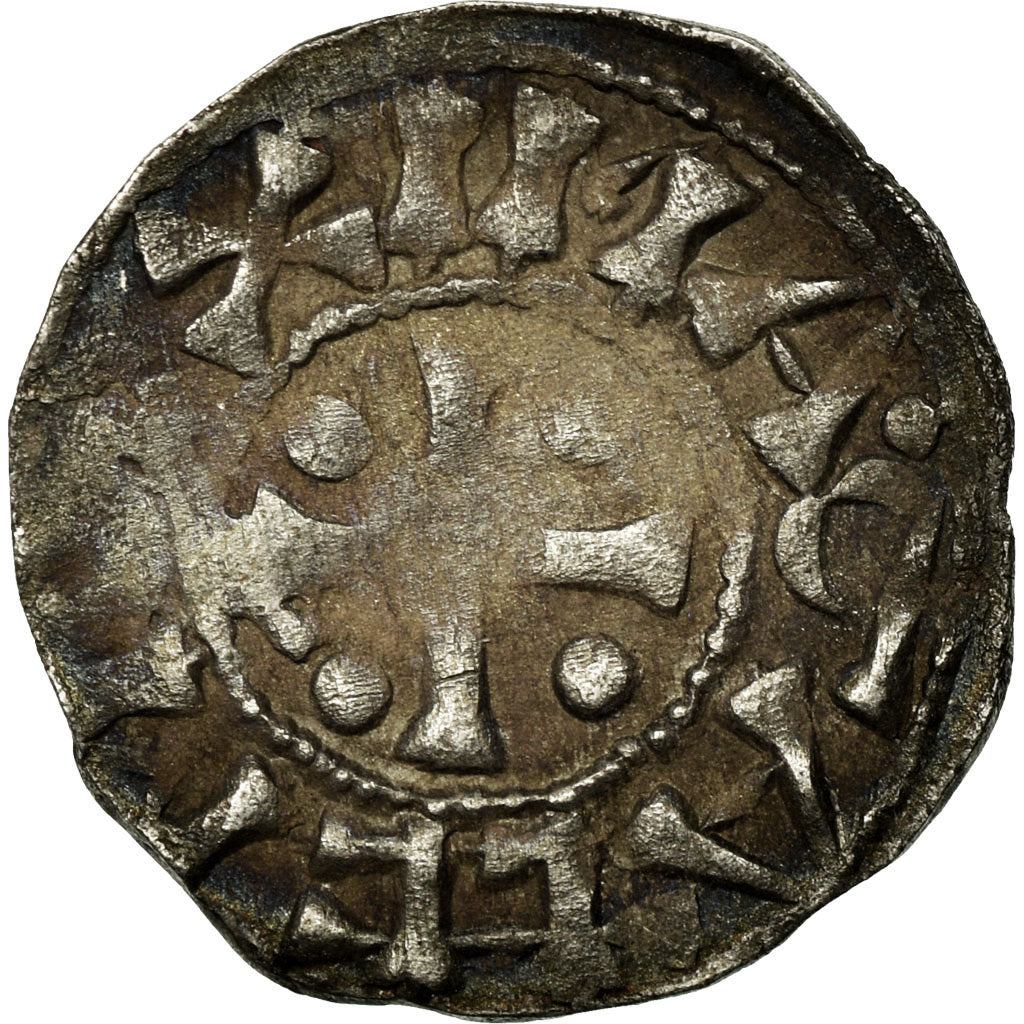 Coin, France, Dauphiné, Anonymous, Denarius, Vienne, VF(30-35), Silver