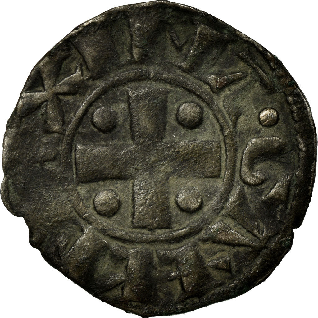 Coin, France, Dauphiné, Anonymous, Denarius, Vienne, VF(30-35), Silver