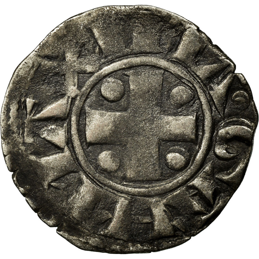 Coin, France, Dauphiné, Anonymous, Denarius, Vienne, VF(30-35), Silver