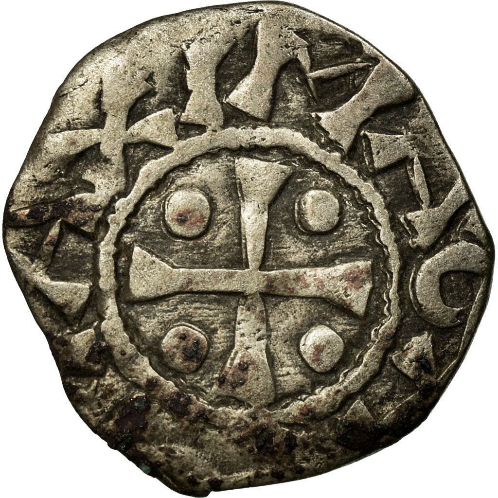 Coin, France, Dauphiné, Anonymous, Denarius, Vienne, VF(30-35), Silver