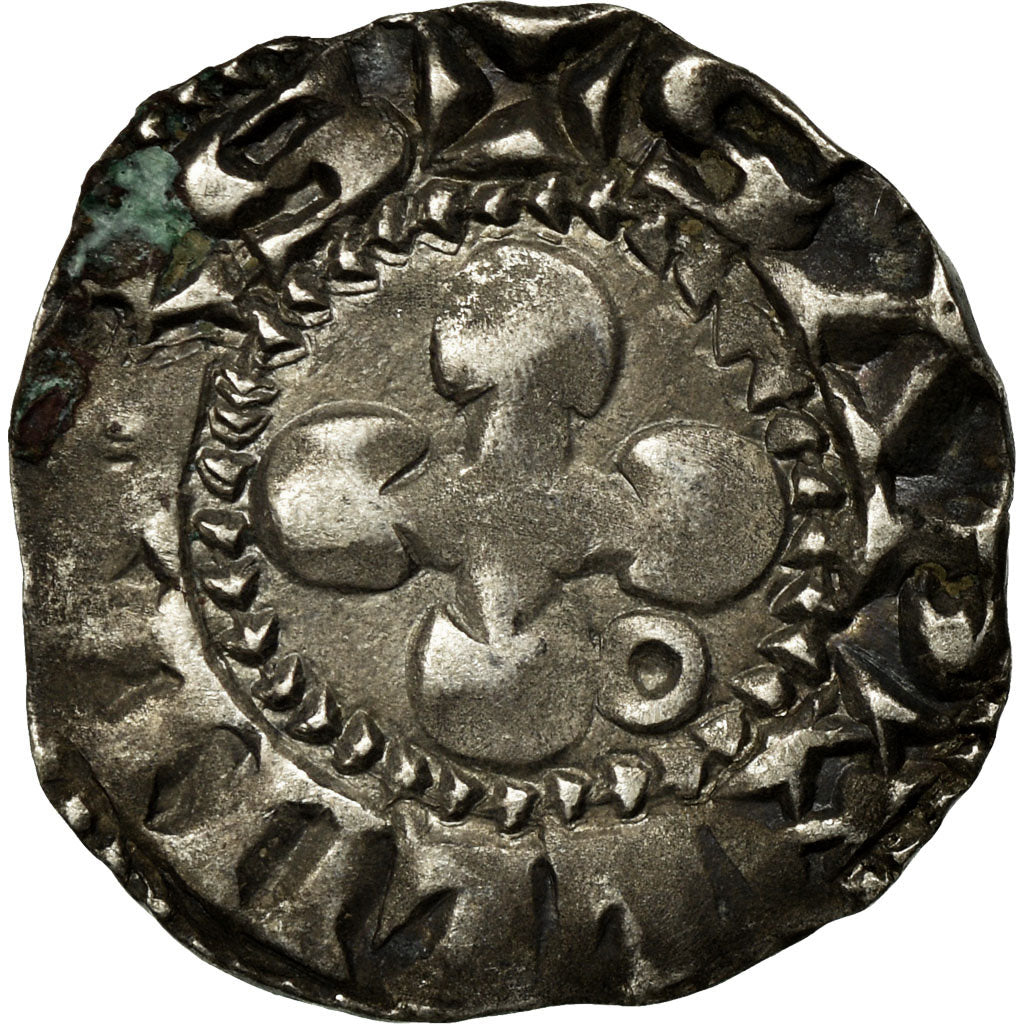 Monnaie, France, Dauphiné, Anonymes, Denier, Valence, TB+, Argent, Boudeau:1021